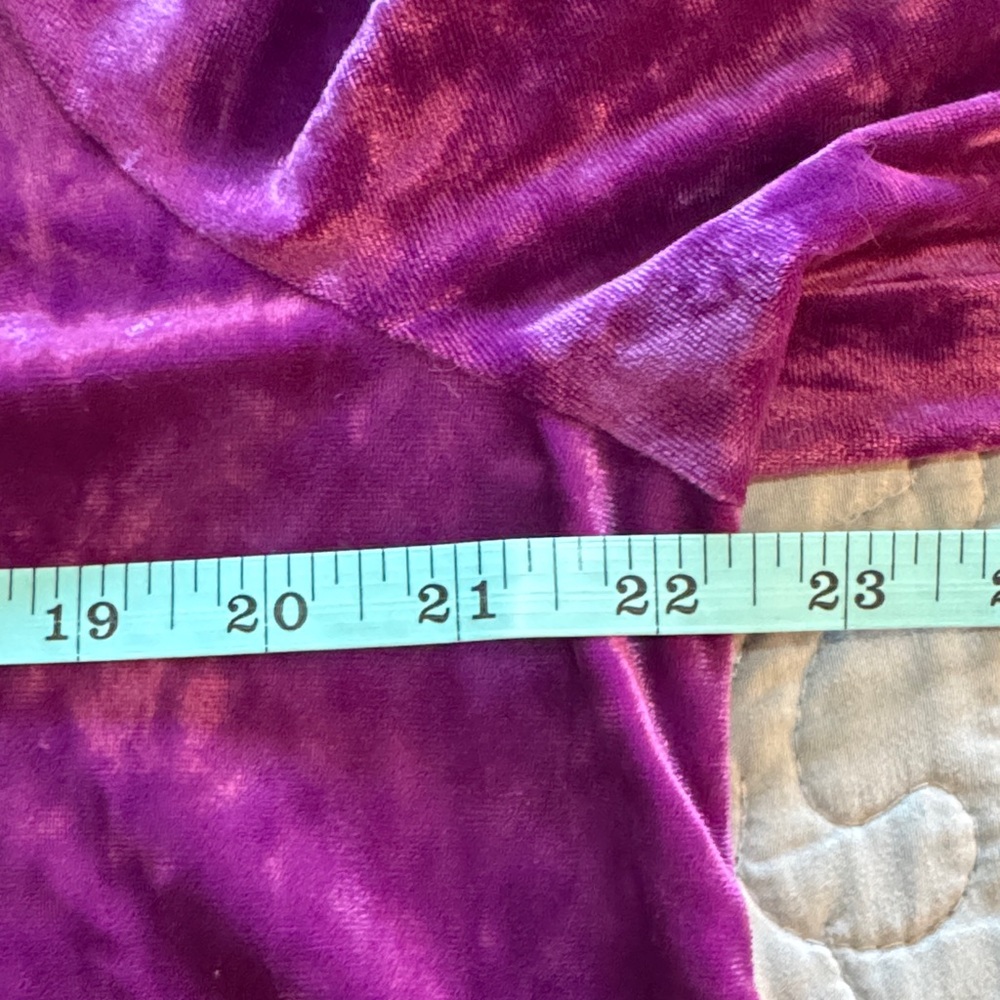 NWT J. Jill Crushed Velvet 3/4 Sleeve Pullover in Sugarbeet size Large Tall - Picture 12 of 15